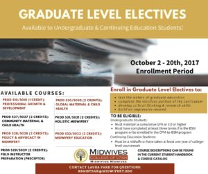Graduate level Elective Courses